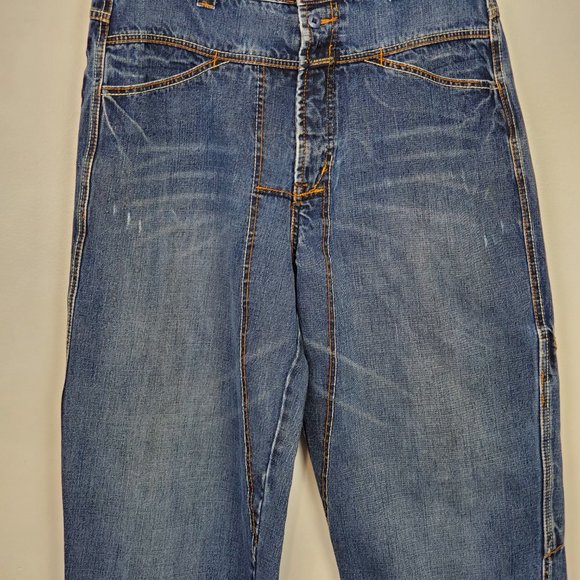 Vintage Marithe Francois Girbaud Medium Wash Wide Legs Jeans Size 34M - Picture 11 of 15